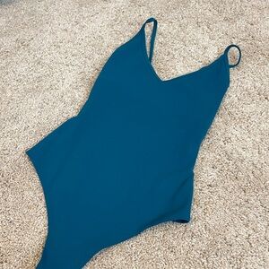 Garage teal V-neck bodysuit!